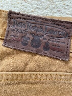 Polo Ralph Lauren 100% Cotton “Suede” Jeans. 34/30.